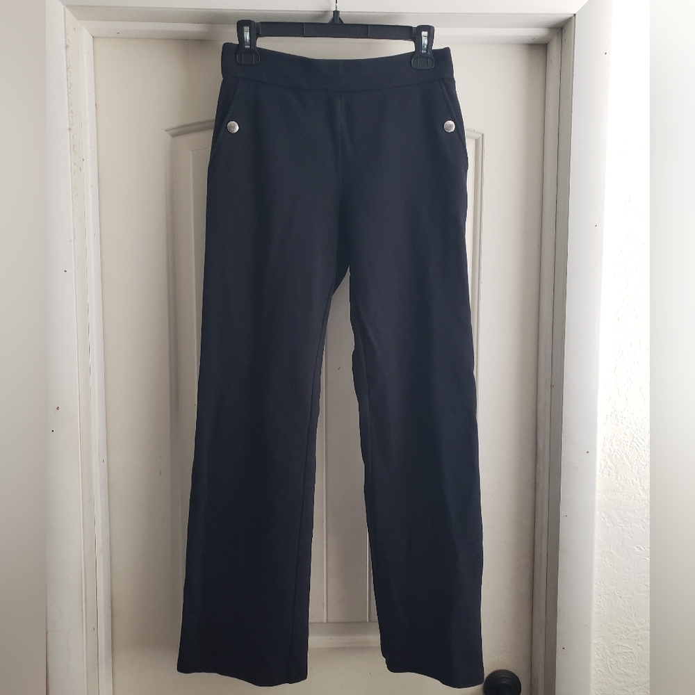 Lauren Ralph Lauren Black Wide Leg Sweatpants Size Extra Small
